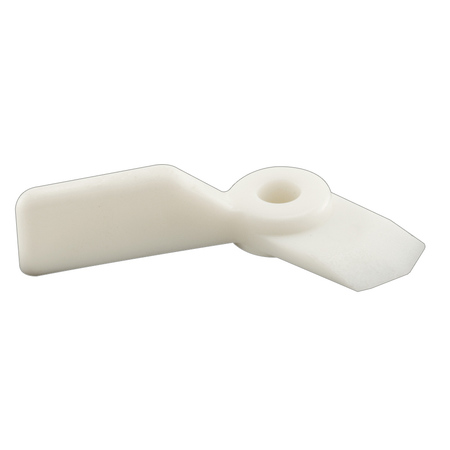 PRIME-LINE Turn Buttons, 1/16 in. Offset with a 9/16 in. Reach, Plastic, White 8 Pack L 5851